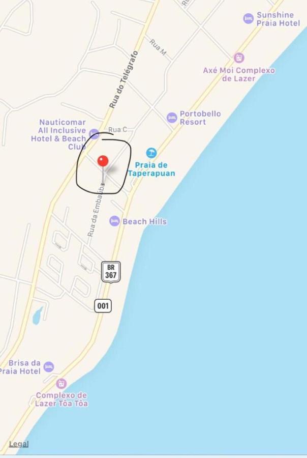 Apartamento Villa Dos Diamantes - 05 Pessoas Porto Seguro Kültér fotó